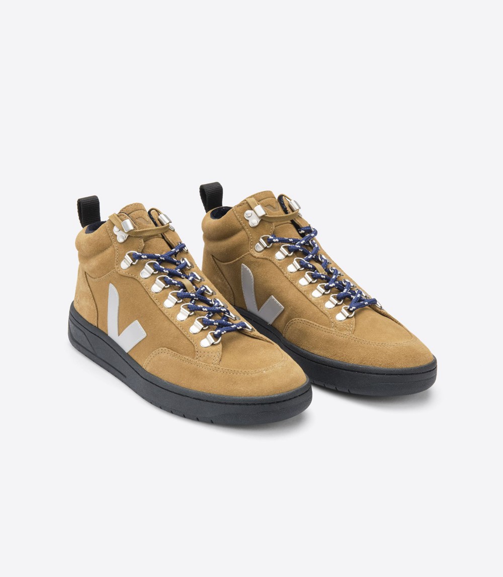 Veja Sneakers Mens - Roraima Suede - Brown/White - 8760UQZPV